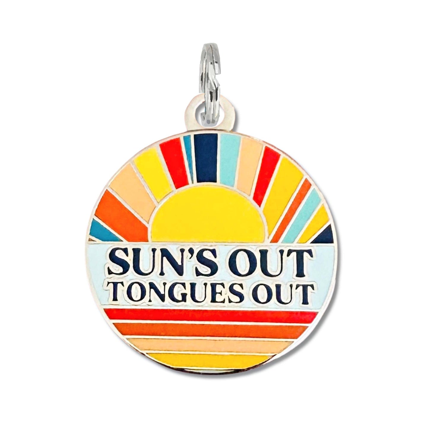 Sun's Out Tongues Out Summer - QR Code ID Tag