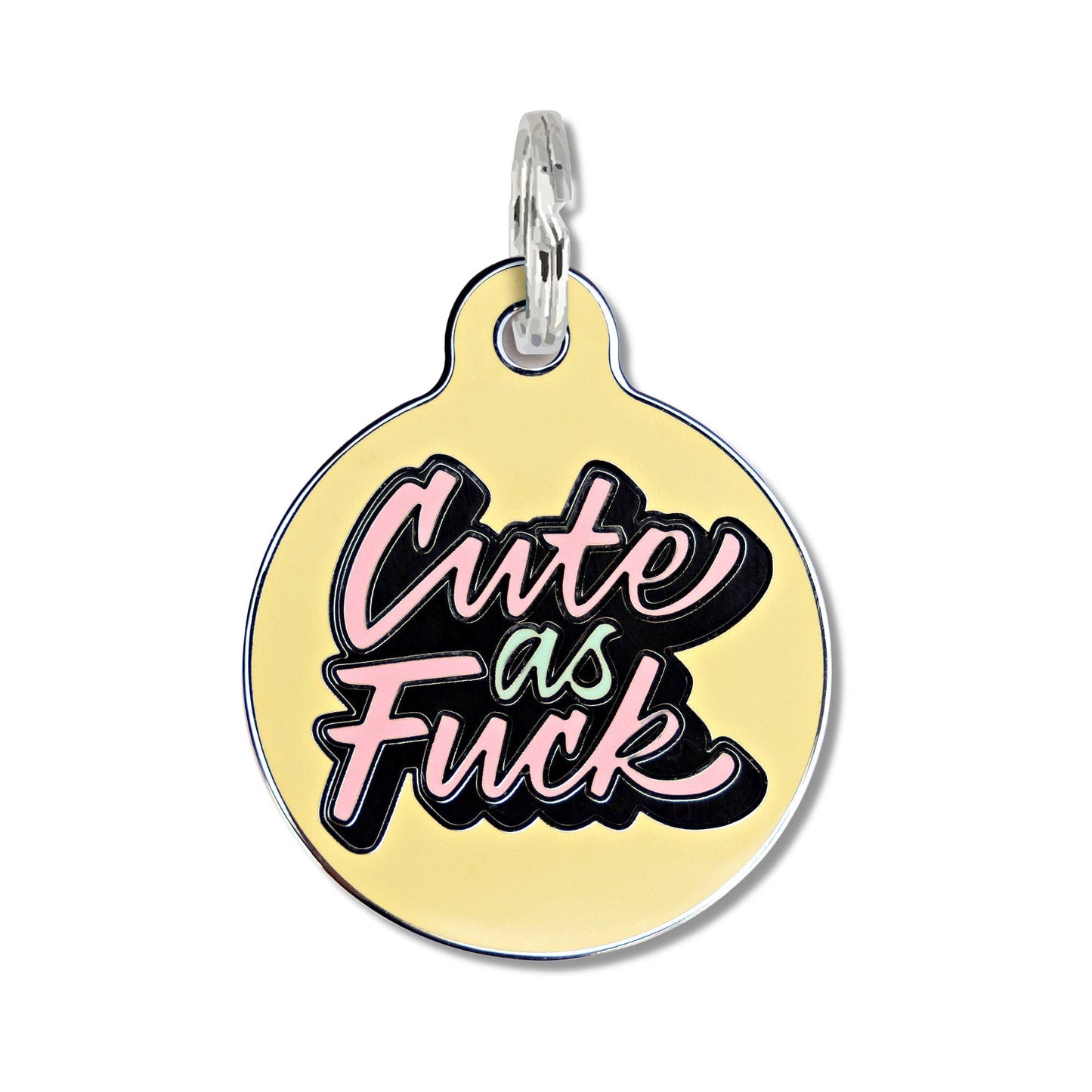 Cute as Fuck - QR Code ID Tag