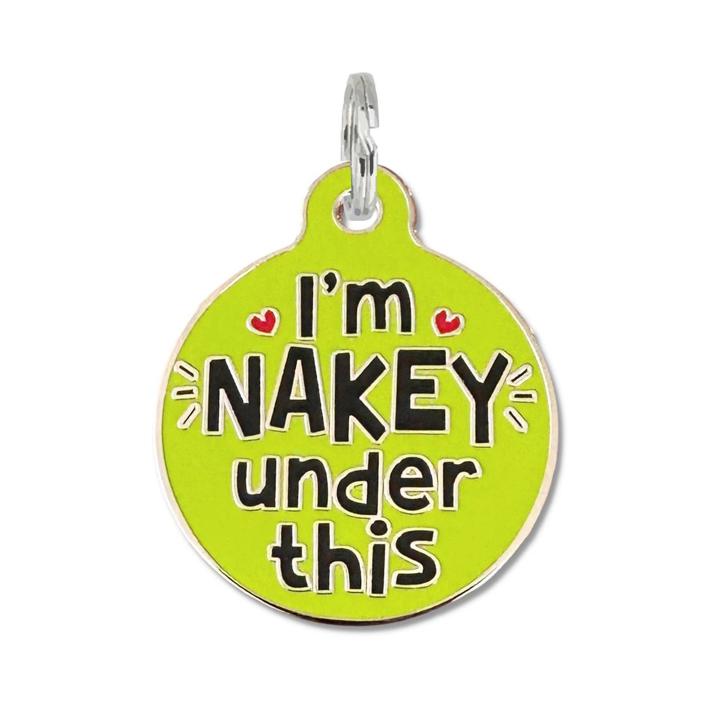 I'm Nakey Under This - QR Code ID Tag